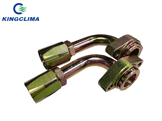 90 Degree Flat Heat Self-Lock High Pressure Bus AC Unit Fittings - KingClima 